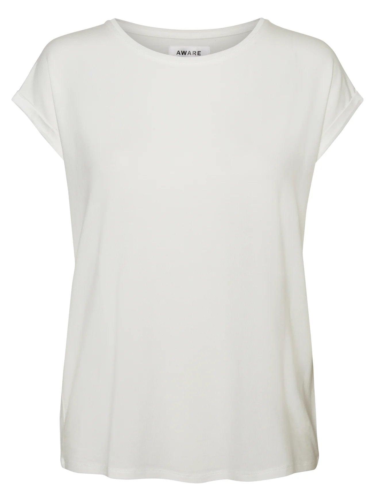 Camiseta Básica de Mujer Vero Moda AWARE Snow White - ECRU