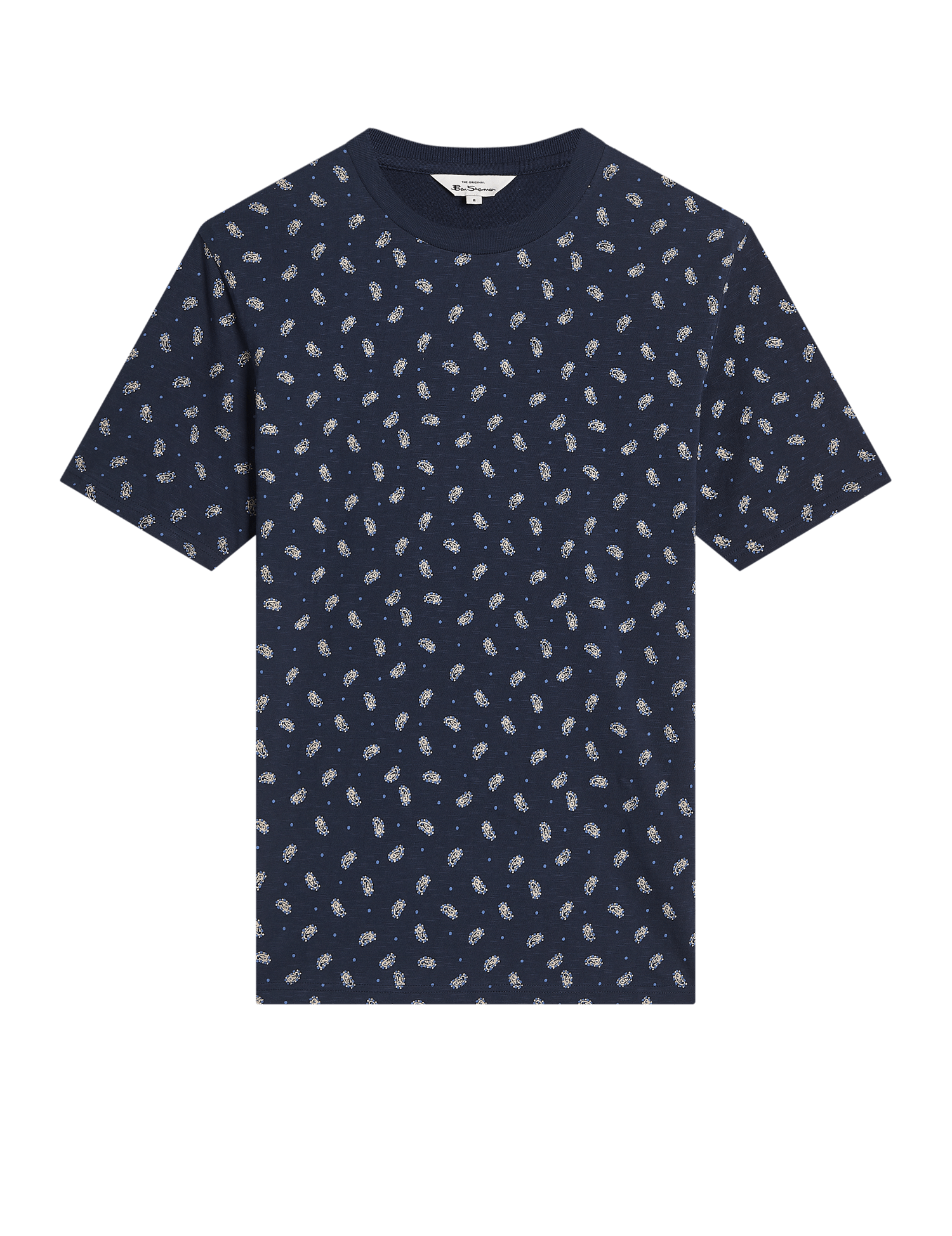 Camiseta Ben Sherman Micro Paisley - ECRU