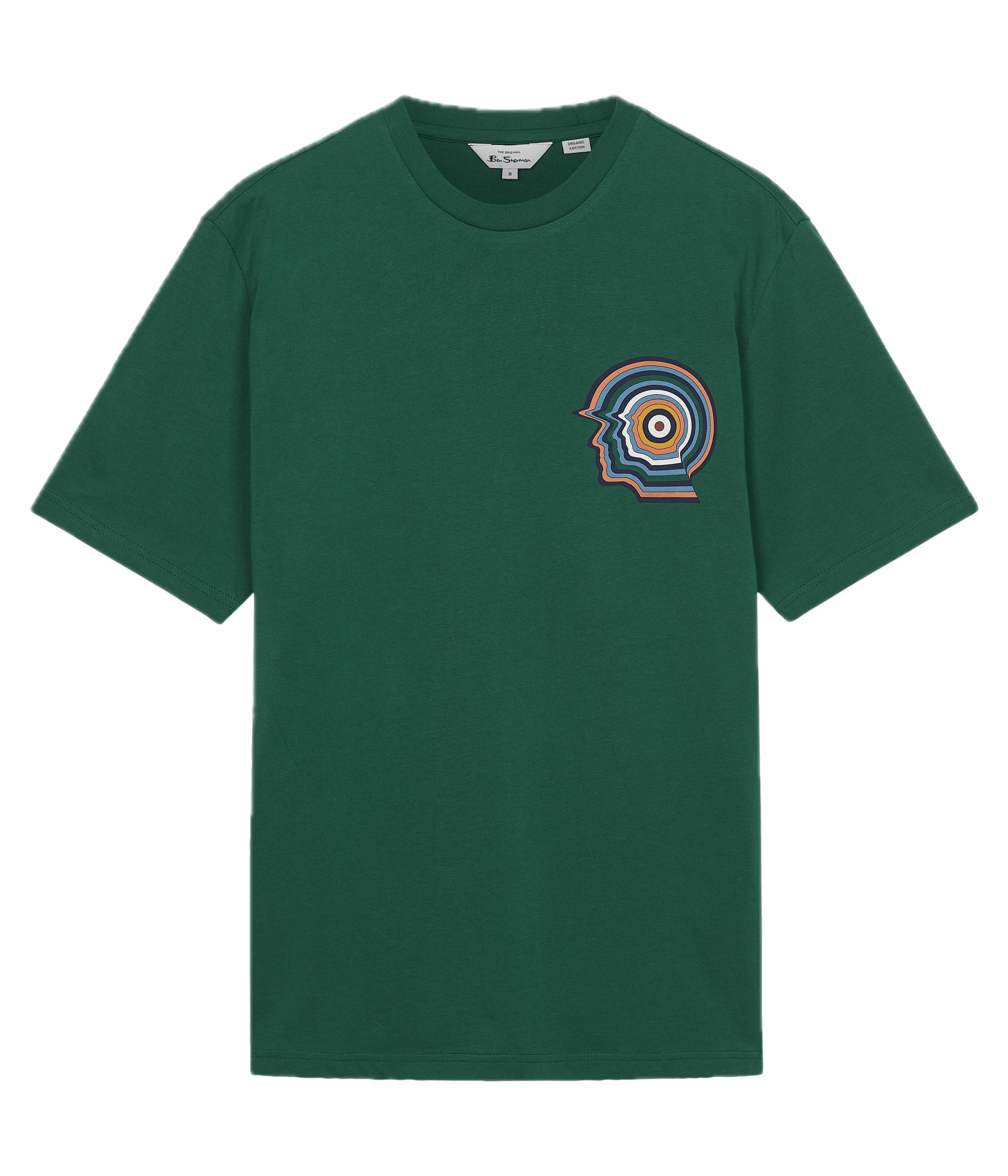 Camiseta Ben Sherman Mod Head Teal - ECRU