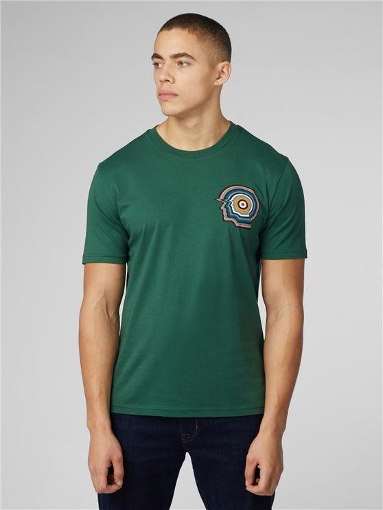 Camiseta Ben Sherman Mod Head Teal - ECRU