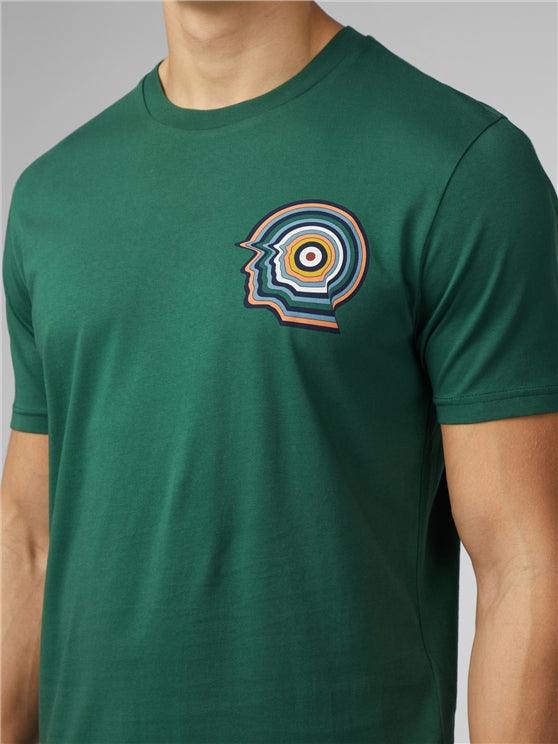 Camiseta Ben Sherman Mod Head Teal - ECRU