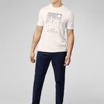 Camiseta Ben Sherman Summer Scooter White - ECRU