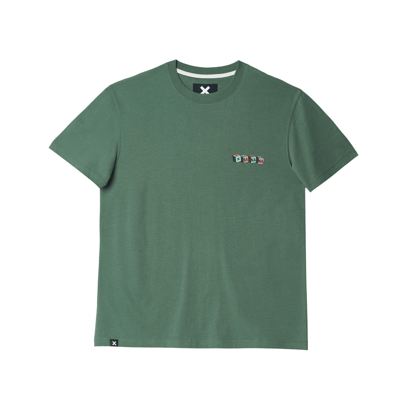 Camiseta Blue Banana Cube Pine Green - ECRU