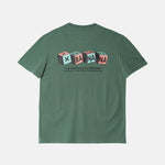 Camiseta Blue Banana Cube Pine Green - ECRU