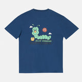 Camiseta Blue Banana Worm Imperial Blue - ECRU