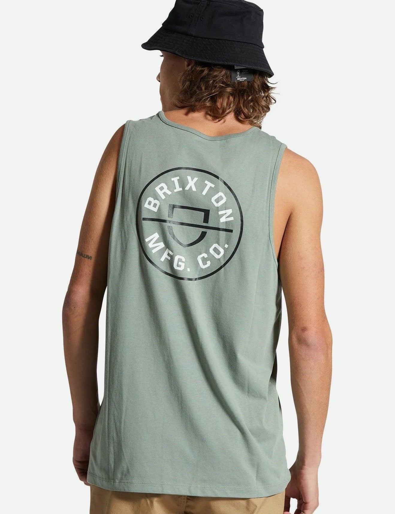 Camiseta Brixton Crest Tank Top - ECRU