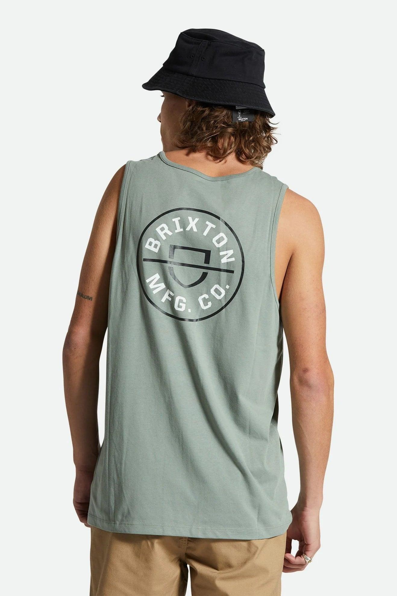 Camiseta Brixton Crest Tank Top - ECRU