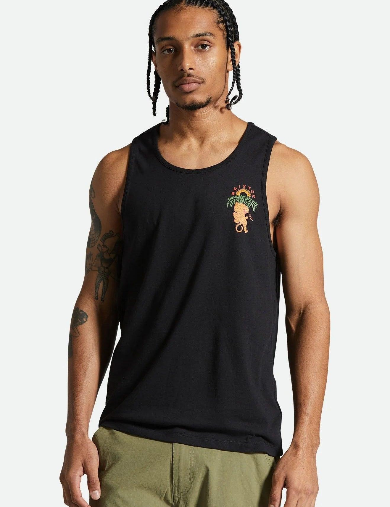 Camiseta Brixton Palm Jaguar Tank Top - ECRU