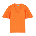 Camiseta CKS Tiko Bright Orange - ECRU