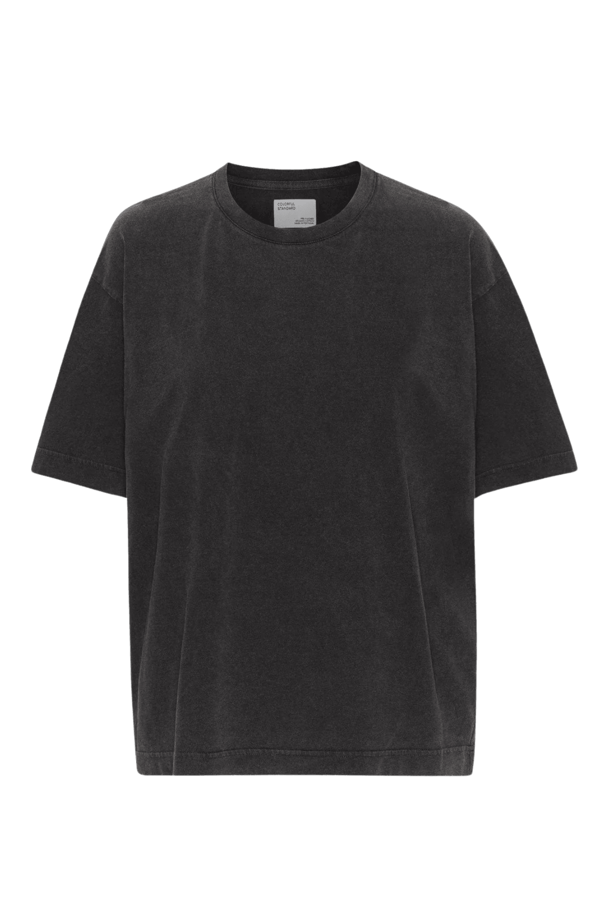 Camiseta Colorful Standard Oversize Faded Black - ECRU