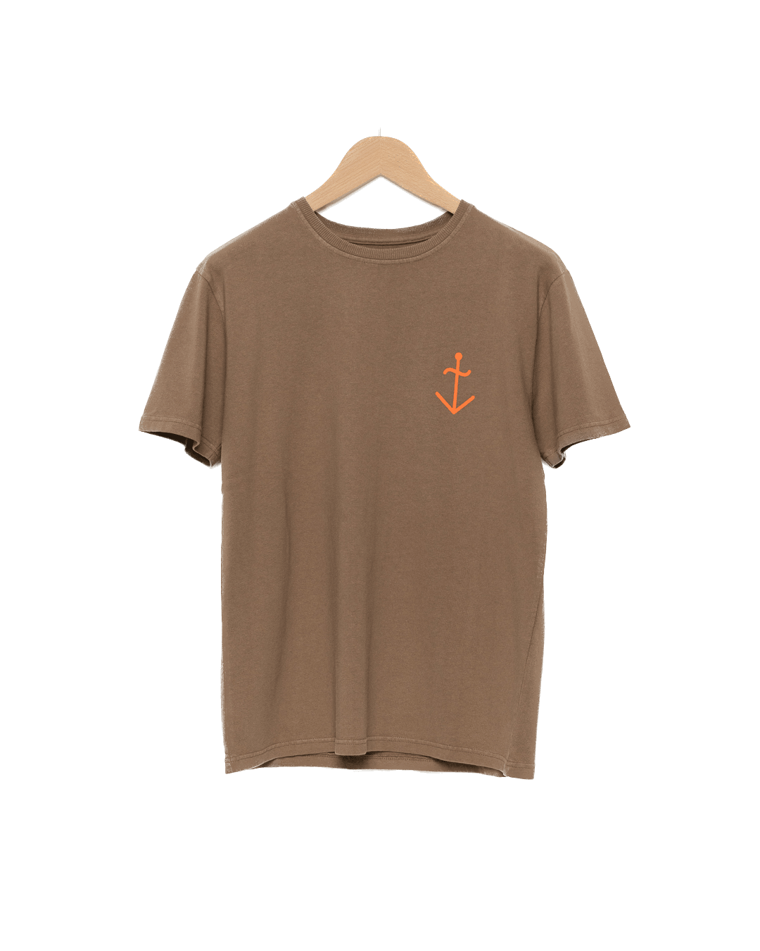 Camiseta Dantas Cocoa Orange Logo - ECRU