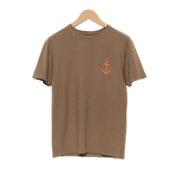 Camiseta Dantas Cocoa Orange Logo - ECRU