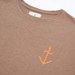 Camiseta Dantas Cocoa Orange Logo - ECRU