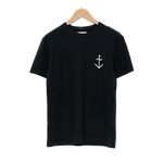 Camiseta Dantas Dark Navy Ecru Logo - ECRU