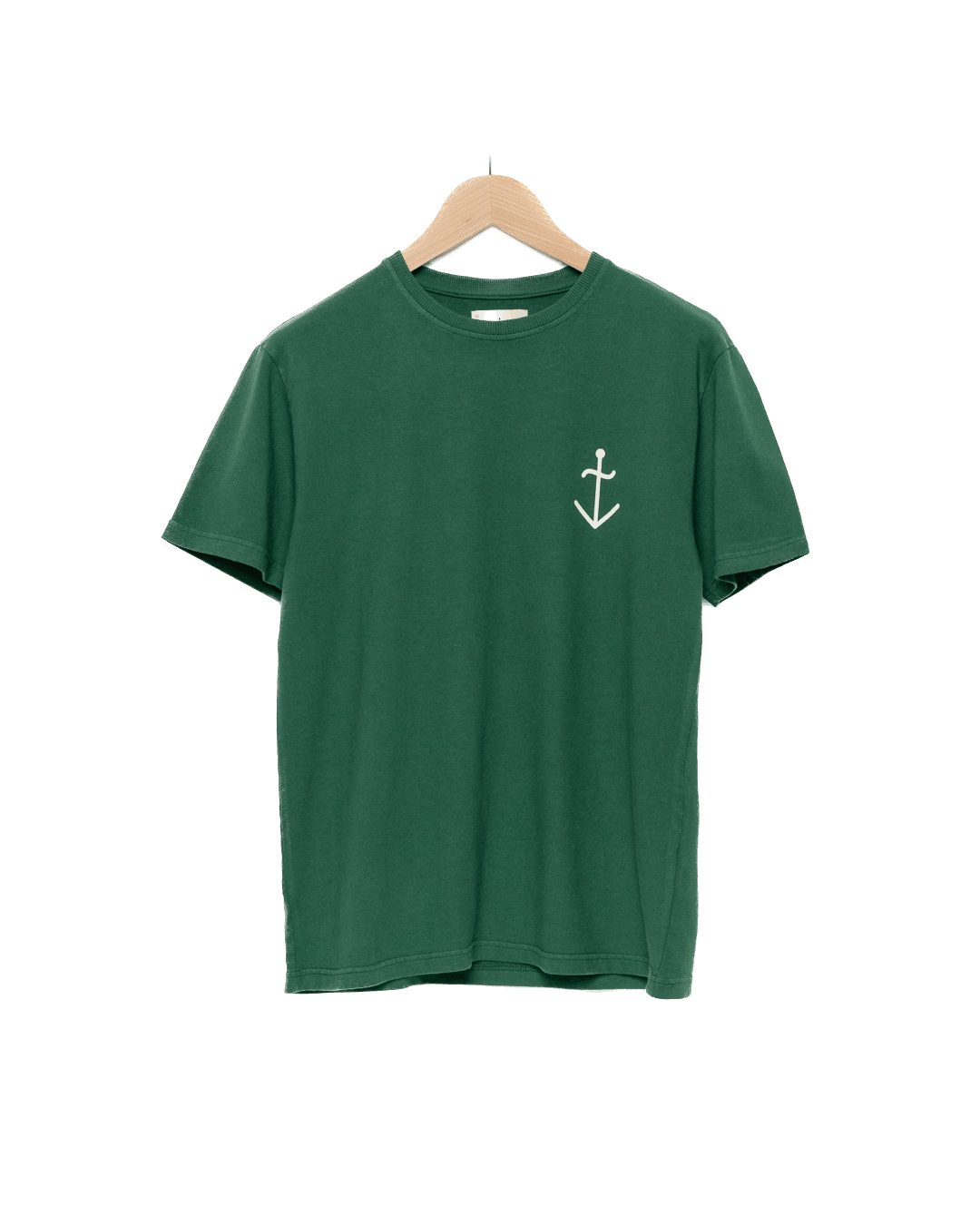 Camiseta Dantas Hunter Green Ecru Logo - ECRU