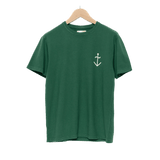 Camiseta Dantas Hunter Green Ecru Logo - ECRU