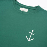 Camiseta Dantas Hunter Green Ecru Logo - ECRU