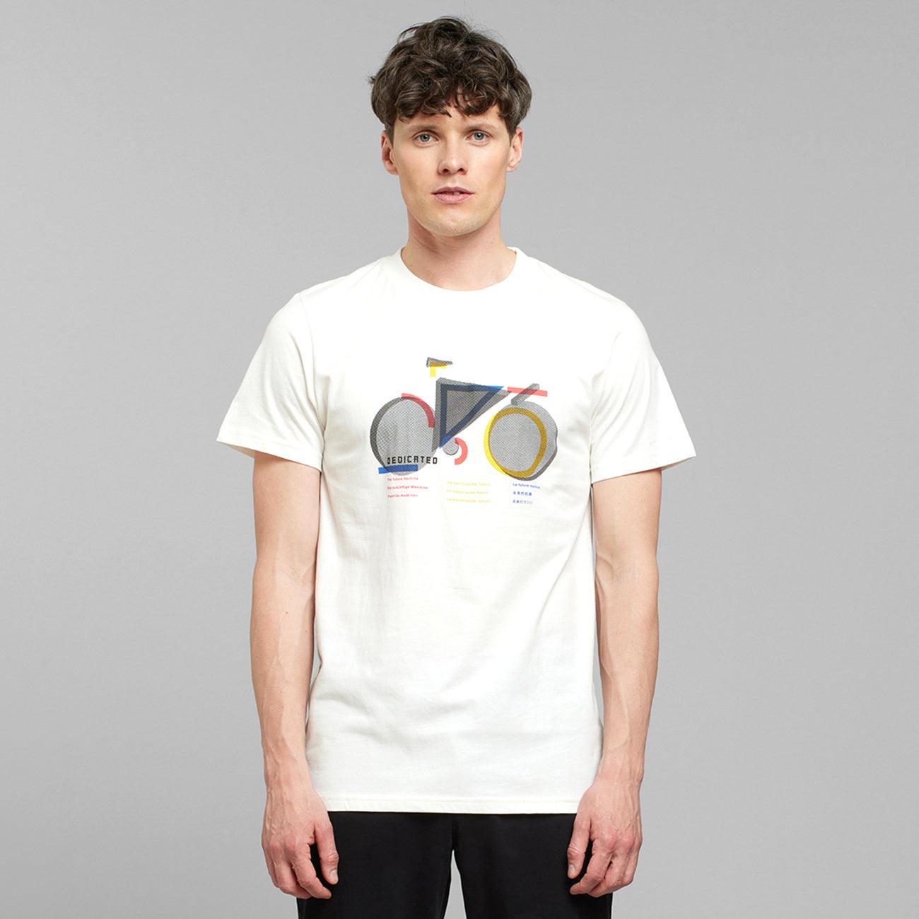 Camiseta Dedicated Stockholm Bauhaus Bike Off-White - ECRU