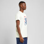 Camiseta Dedicated Stockholm No Hands Oat White - ECRU