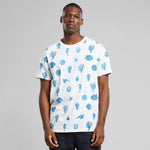 Camiseta Dedicated Stockholm Ocean Life AOP Off White - ECRU