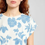 Camiseta Dedicated Visby Duotone Floral Oat White - ECRU