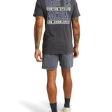 Camiseta Deus Ex Machina Beam Tee Anthracite - ECRU