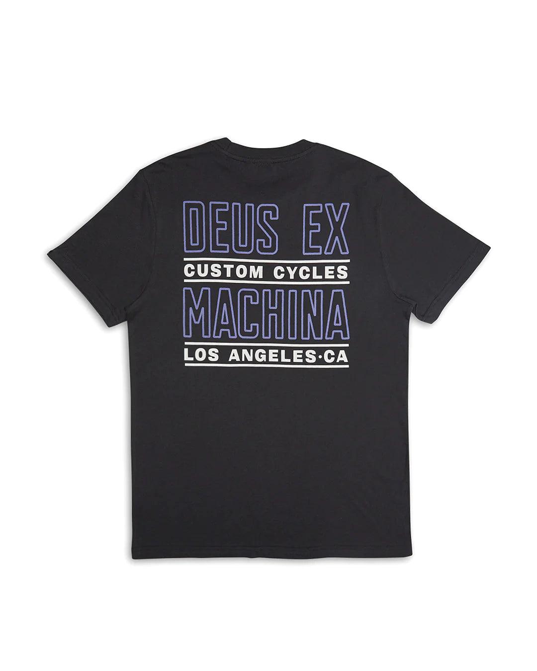 Camiseta Deus Ex Machina Beam Tee Anthracite - ECRU