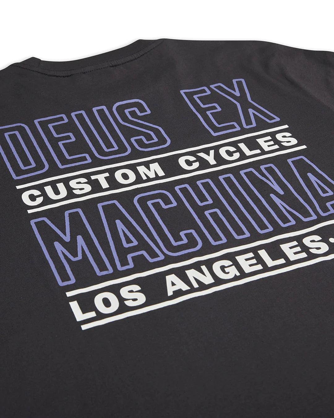 Camiseta Deus Ex Machina Beam Tee Anthracite - ECRU