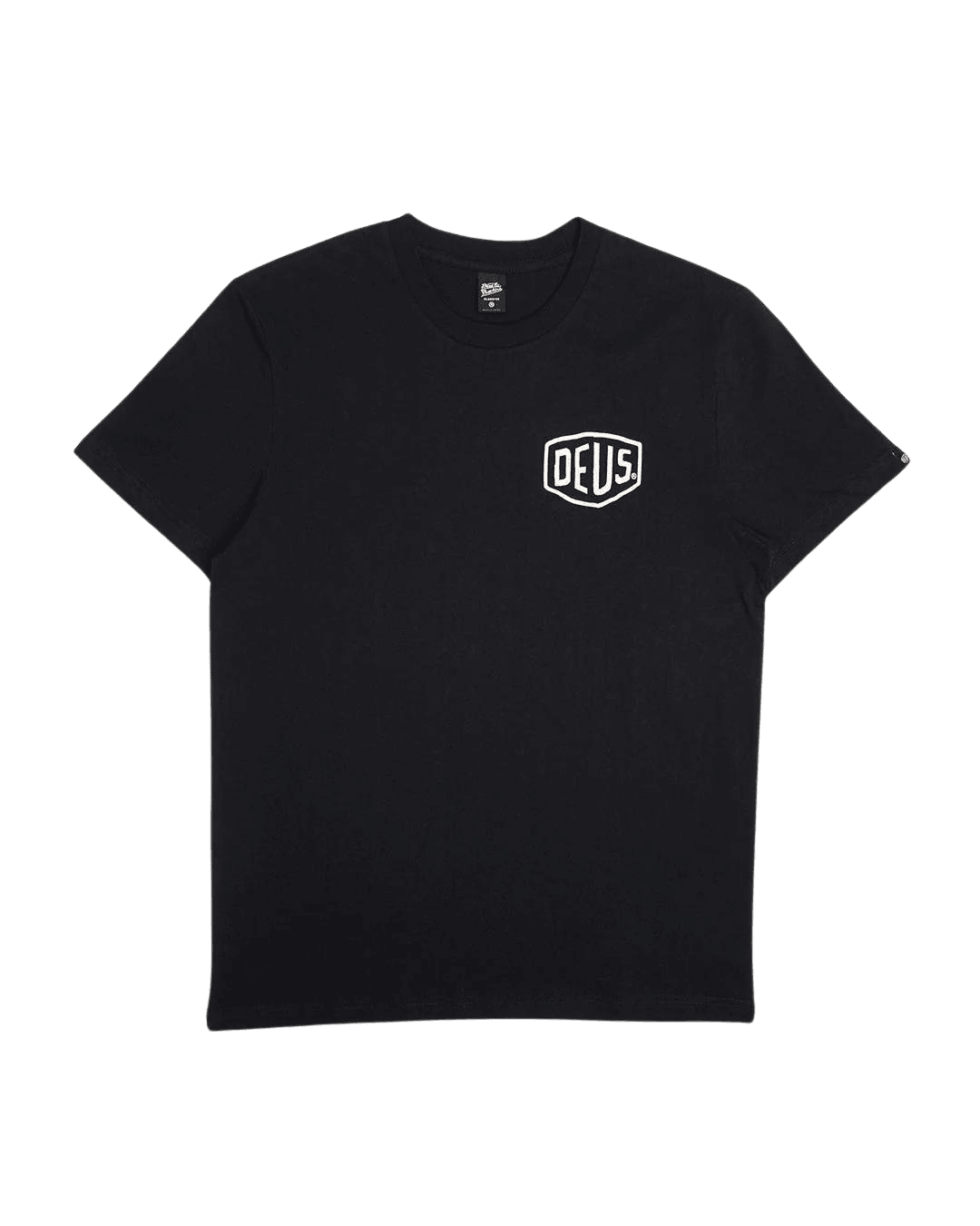 Camiseta Deus Ex Machina Classic Parrilla Tee Black - ECRU