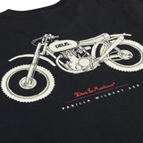 Camiseta Deus Ex Machina Classic Parrilla Tee Black - ECRU