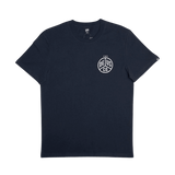 Camiseta Deus Ex Machina Classic Peaces Tee Navy - ECRU