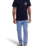 Camiseta Deus Ex Machina Classic Peaces Tee Navy - ECRU