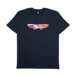 Camiseta Deus Ex Machina Classic Seasider Tee Navy - ECRU