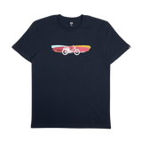 Camiseta Deus Ex Machina Classic Seasider Tee Navy - ECRU