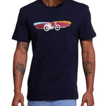 Camiseta Deus Ex Machina Classic Seasider Tee Navy - ECRU