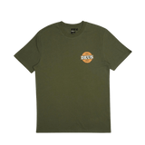 Camiseta Deus Ex Machina Hot Streak Tee Loden Green - ECRU