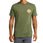 Camiseta Deus Ex Machina Hot Streak Tee Loden Green - ECRU