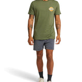 Camiseta Deus Ex Machina Hot Streak Tee Loden Green - ECRU