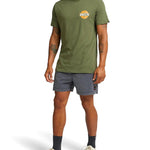 Camiseta Deus Ex Machina Hot Streak Tee Loden Green - ECRU