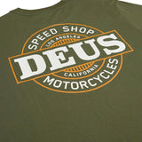 Camiseta Deus Ex Machina Hot Streak Tee Loden Green - ECRU