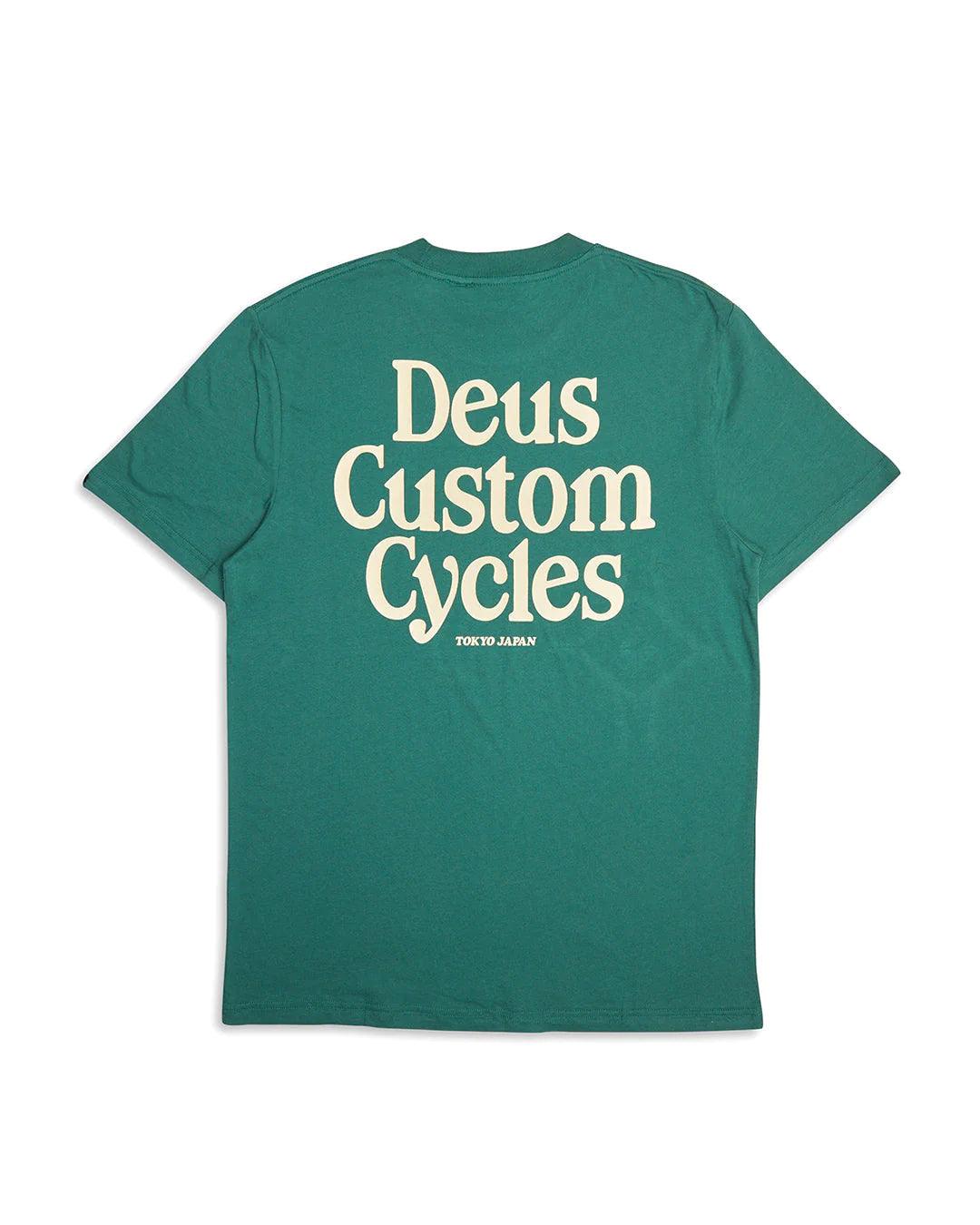 Camiseta Deus Ex Machina Metro Tee Work Green - ECRU