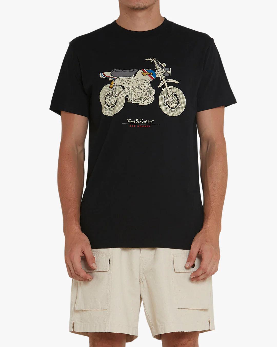 Camiseta Deus Ex Machina Monkey Black - ECRU