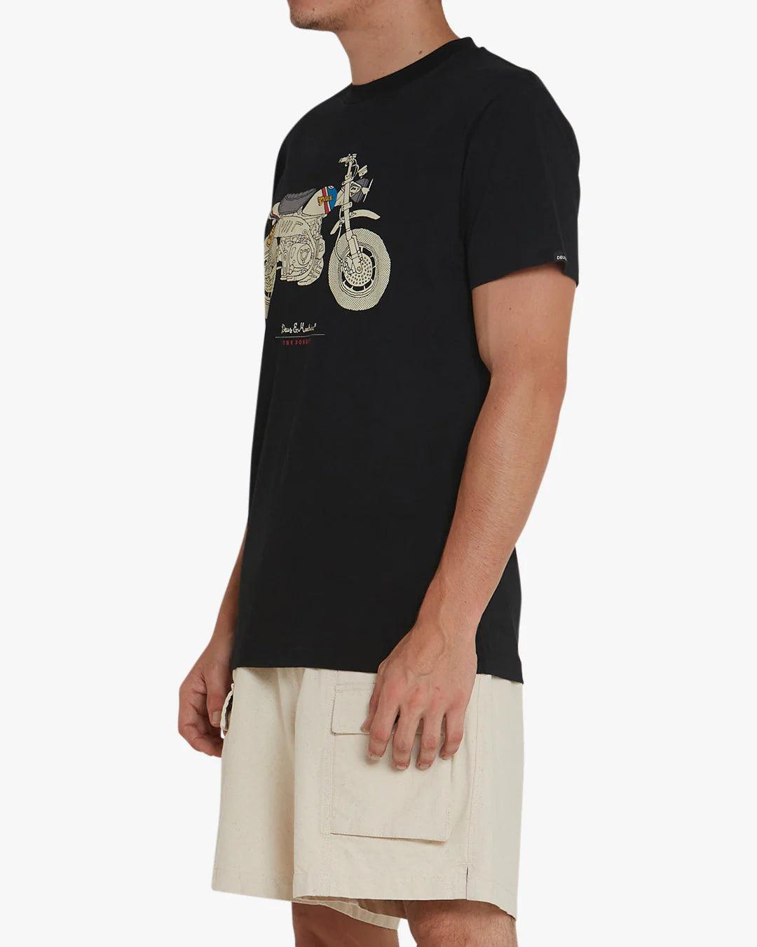 Camiseta Deus Ex Machina Monkey Black - ECRU