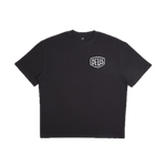 Camiseta Deus Ex Machina Oversized Biarritz Anthracite - ECRU