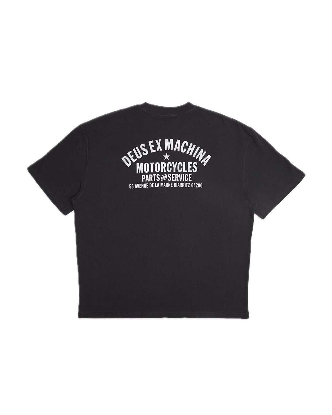 Camiseta Deus Ex Machina Oversized Biarritz Anthracite - ECRU