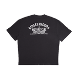 Camiseta Deus Ex Machina Oversized Biarritz Anthracite - ECRU