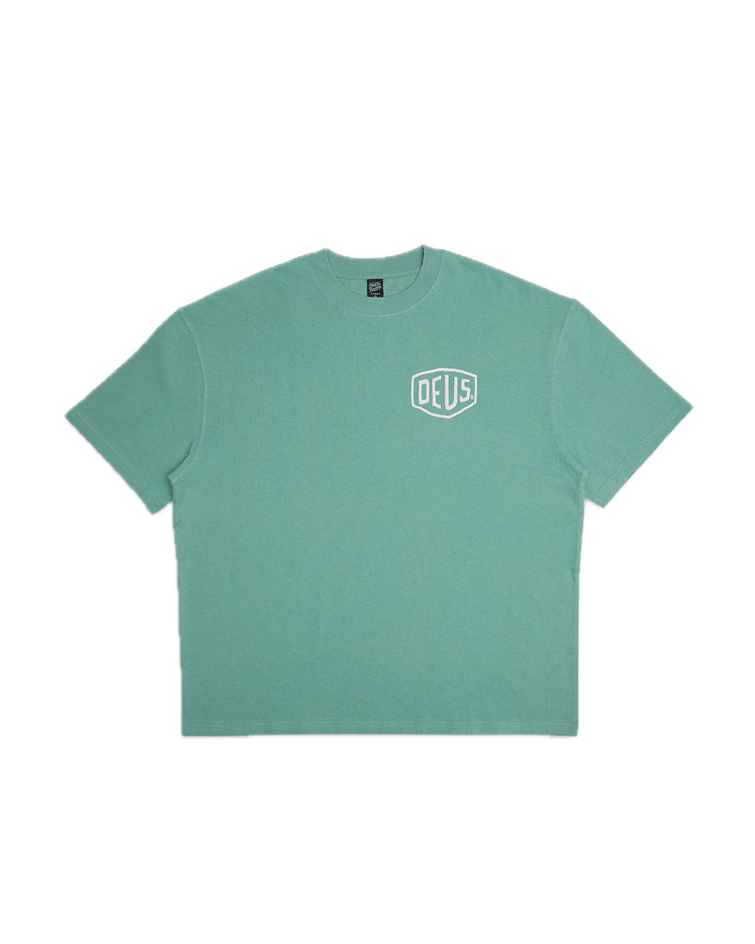 Camiseta Deus Ex Machina Oversized Biarritz Sea Foam - ECRU