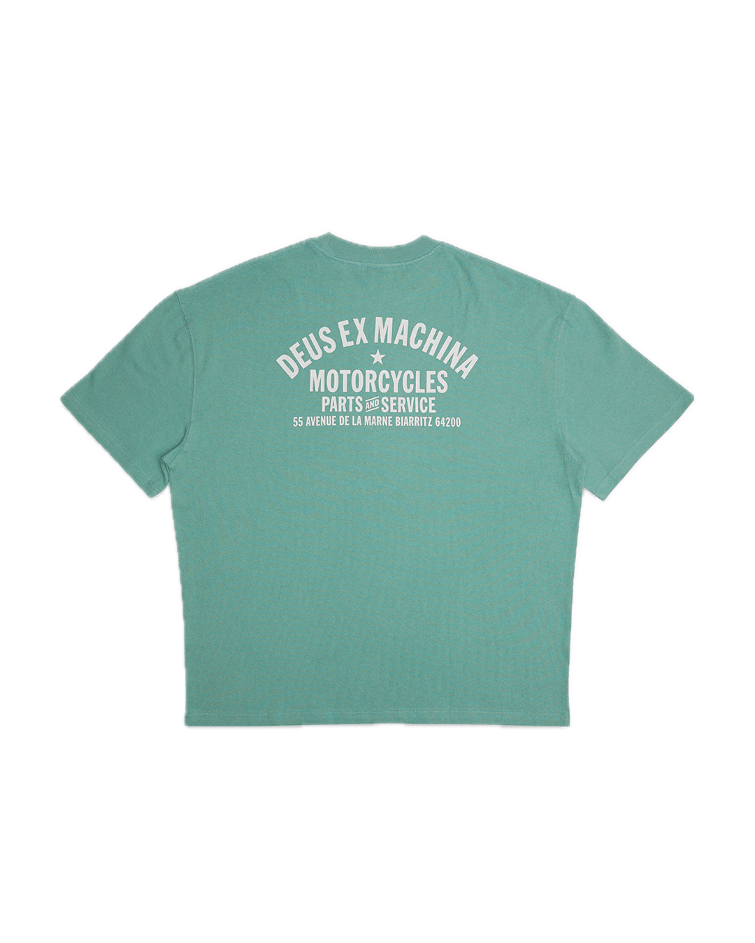 Camiseta Deus Ex Machina Oversized Biarritz Sea Foam - ECRU