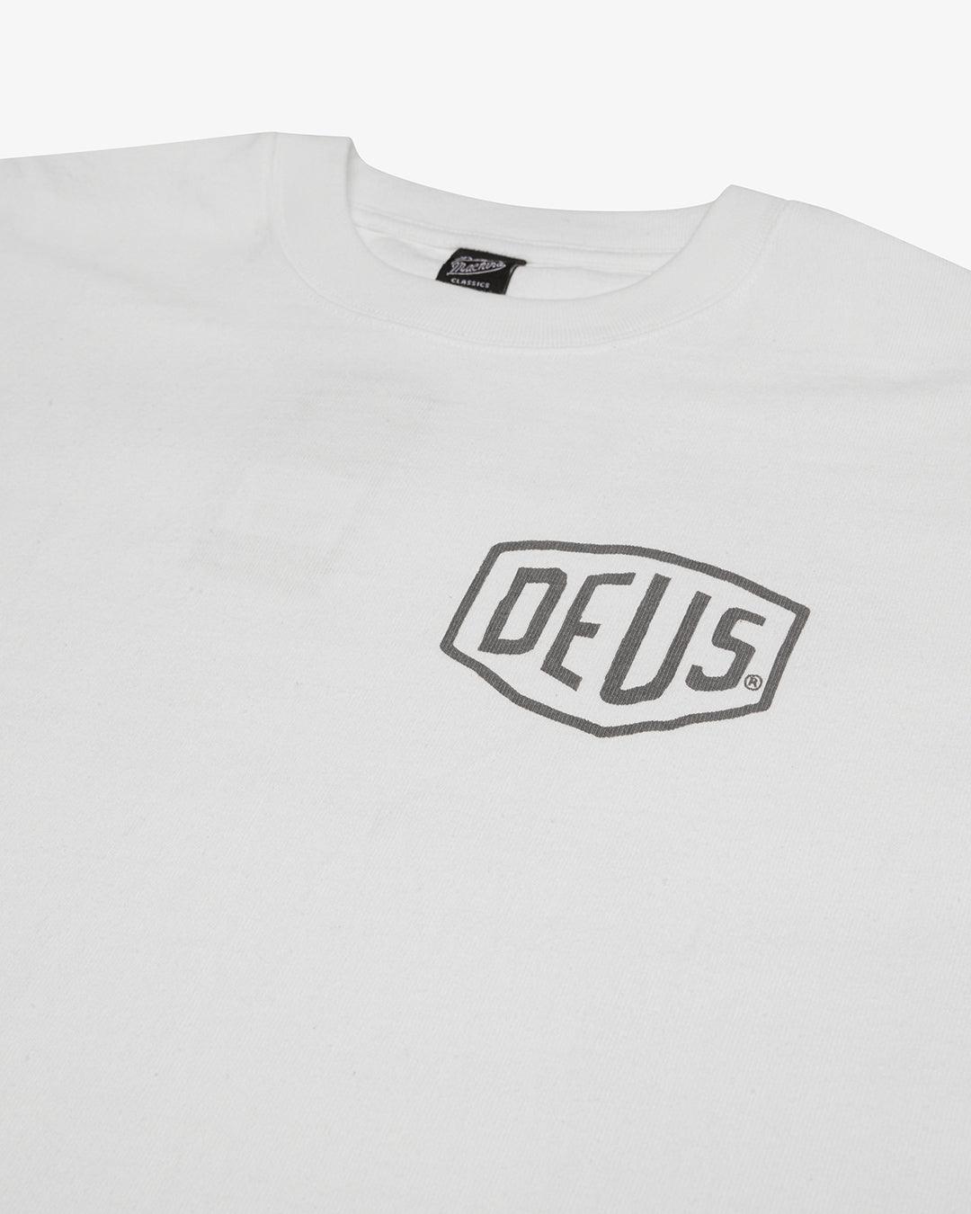 Camiseta Deus Ex Machina Oversized Seoul Vintage White - ECRU