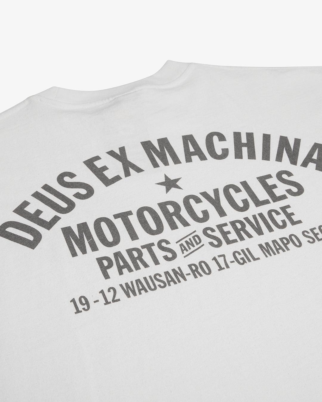 Camiseta Deus Ex Machina Oversized Seoul Vintage White - ECRU